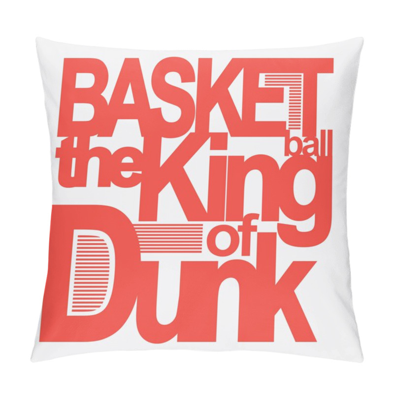 Personality  Sport Basketball Typography, T-shirt Graphic Pillow Covers