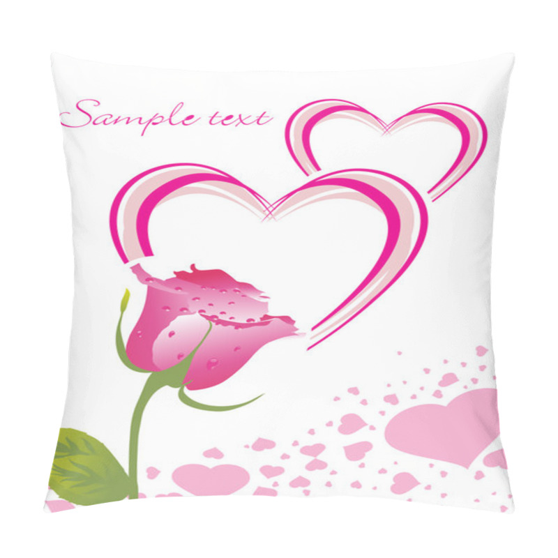 Personality  Abstract-romantic Card With Text Pillow Covers