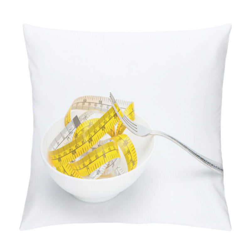 Personality  Measuring Tape On Fork Pillow Covers