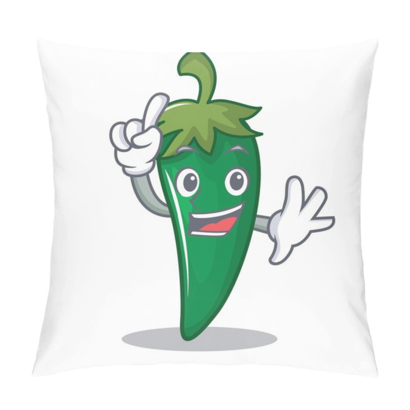 Personality  Finger Green Chili Character Cartoon Pillow Covers