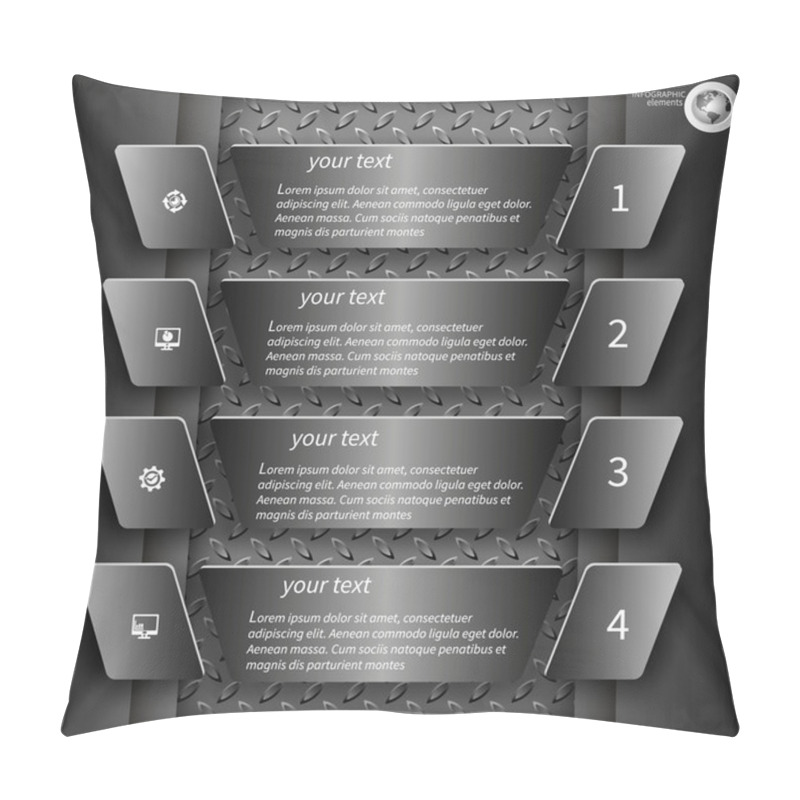 Personality  Dark  Infographics 2 Pillow Covers