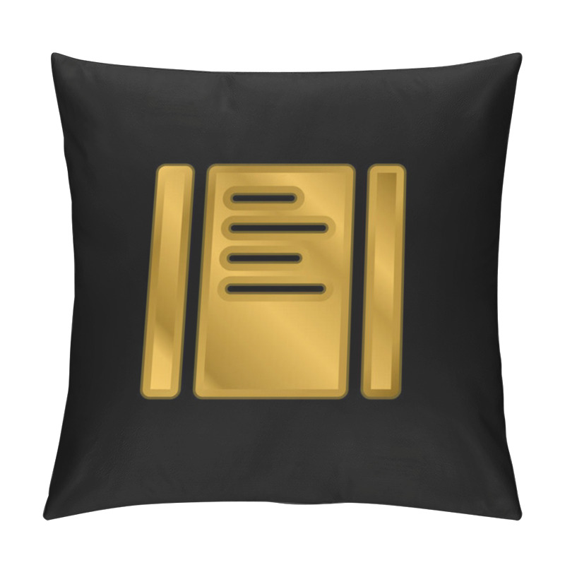 Personality  Black Text Page To Swipe Horizontally Gold Plated Metalic Icon Or Logo Vector Pillow Covers