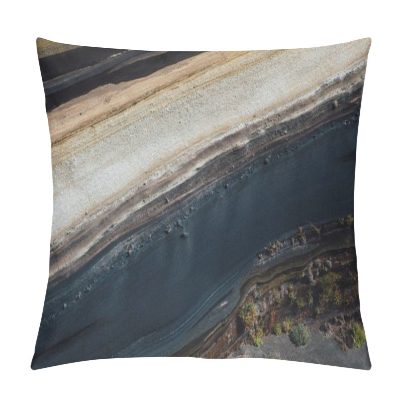 Personality  Stratum Of Earth Crust In Cross-section, Abstract Background Pillow Covers