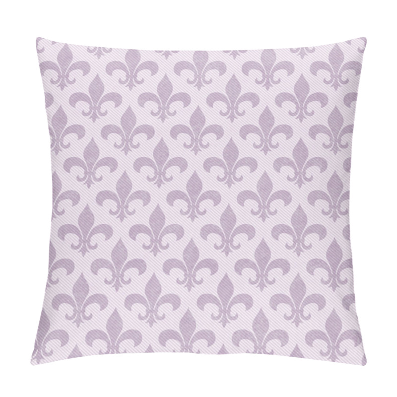 Personality  Pink Fleur De Lis Textured Fabric Background Pillow Covers