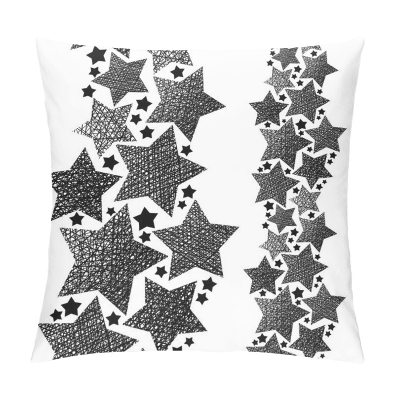 Personality  Stars Seamless Pattern, Vertical Composition, Vector Repeating B Pillow Covers