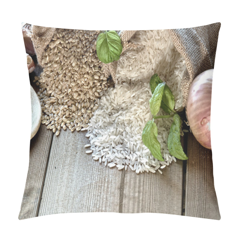 Personality  White Rice And Brown Rice Pillow Covers