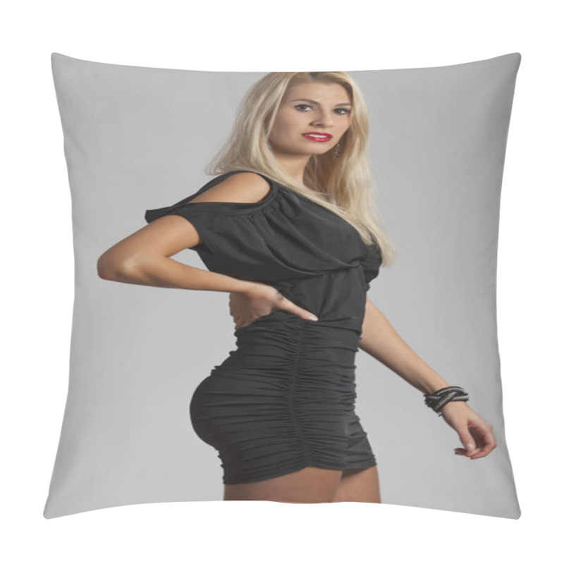 Personality  Blonde In An Evening Dress Pillow Covers