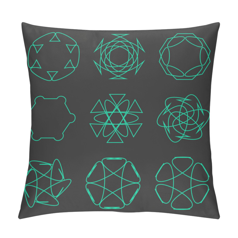 Personality  Collection Of Vector Logo Design Templates Pillow Covers