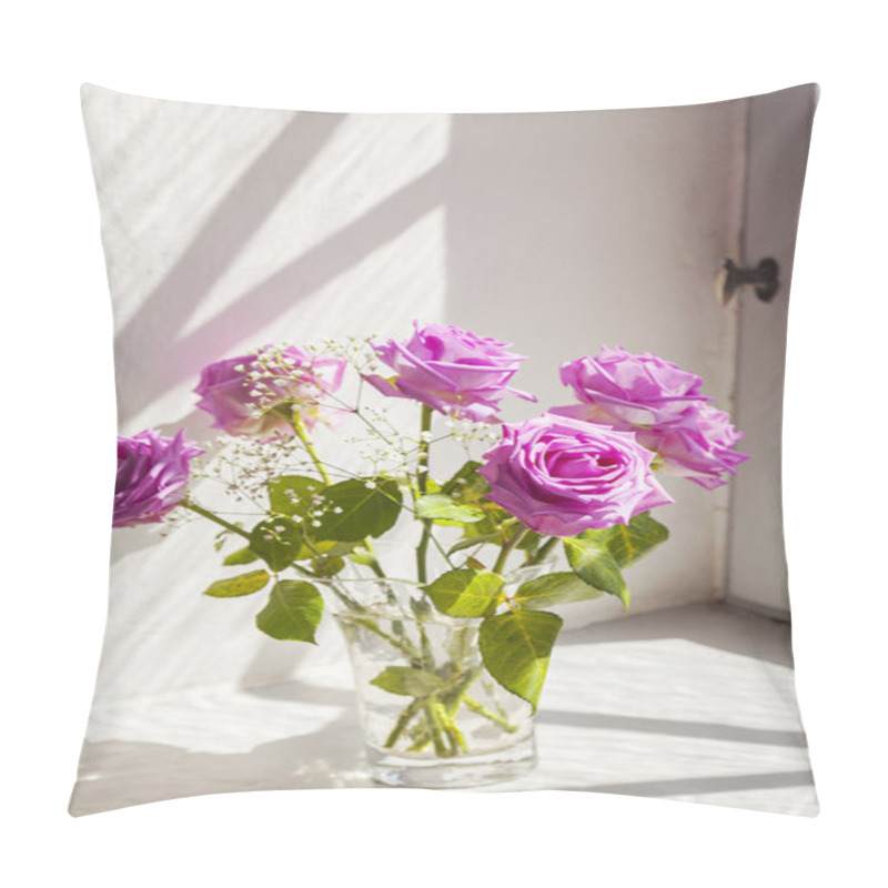 Personality  Roses In Old Window Pillow Covers