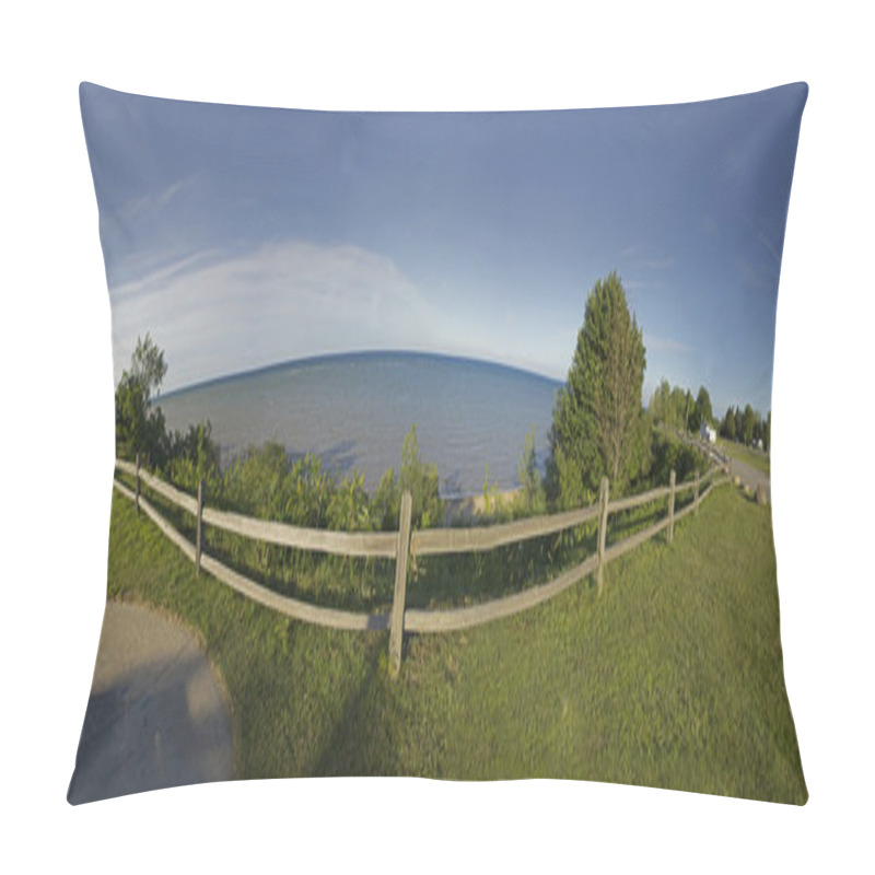 Personality  Panoramic View Of Michigan Lake Pillow Covers