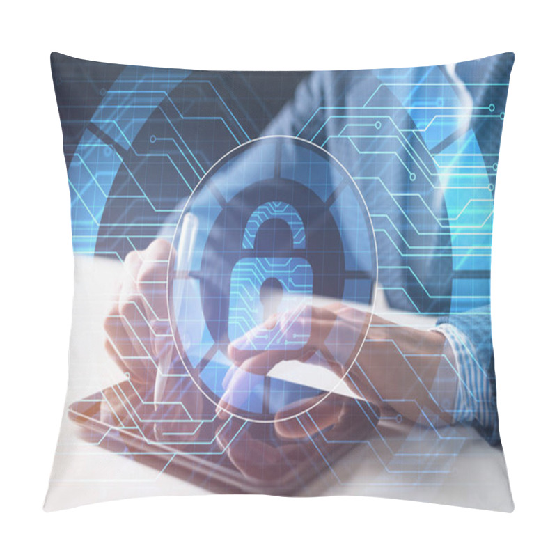 Personality  Cybersecurity Concept Of Neutralizing Cyber Threat Pillow Covers