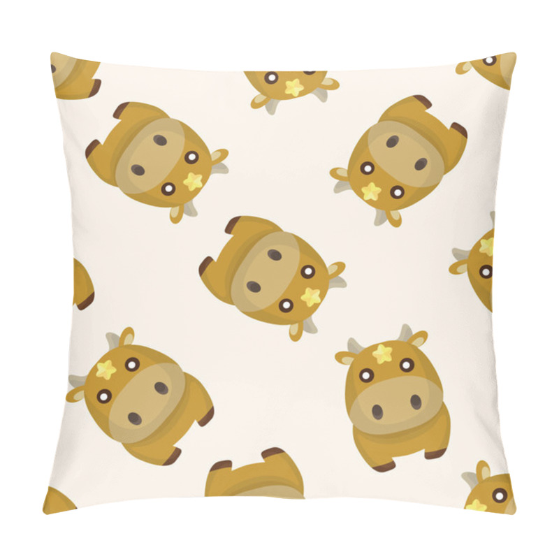 Personality  Constellation Taurus ,seamless Pattern Pillow Covers