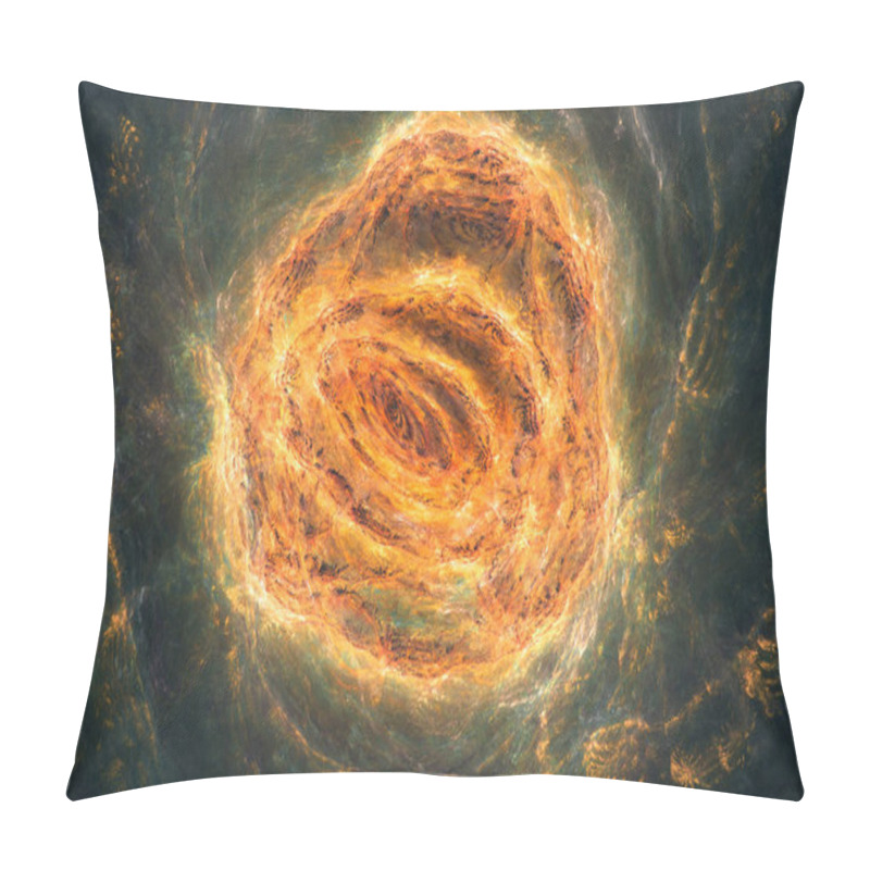 Personality  Computer Generated Image Of The Nebula. Fractal Abstraction. Deep Space Background. Raster Illustration. Pillow Covers