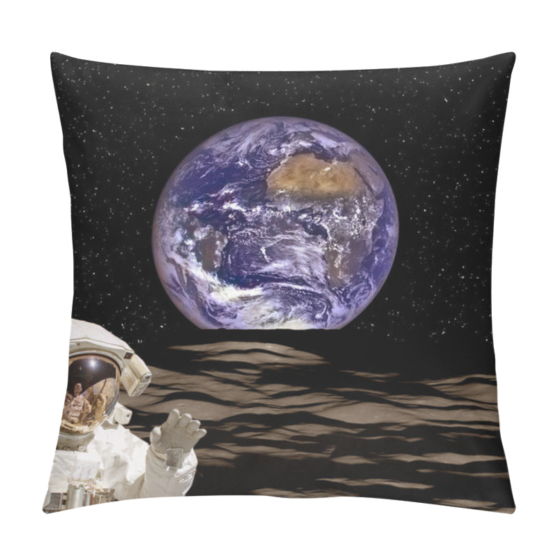 Personality  Astronaut On The Extrasolar Planet. Strange Stony Landscape On T Pillow Covers