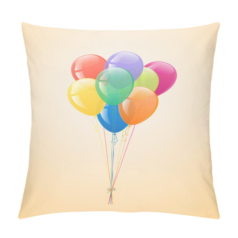 Personality  Festive Balloons In The Bundle. Pillow Covers