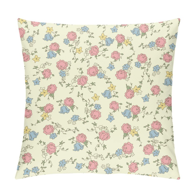 Personality  Retro Floral Seamless Pillow Covers