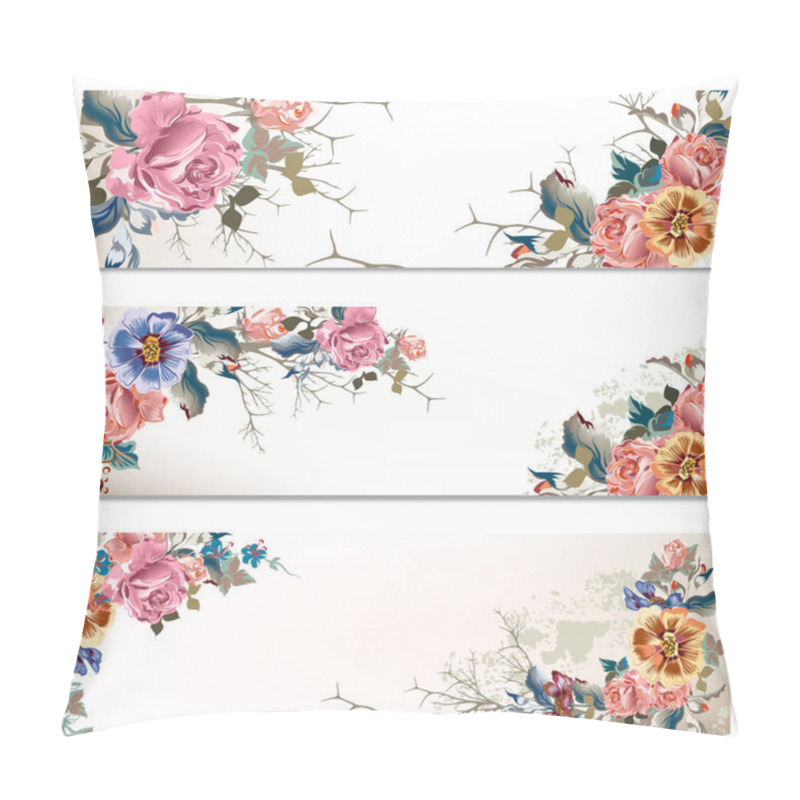 Personality  Save The Date Cards Set In Floral Style Pillow Covers