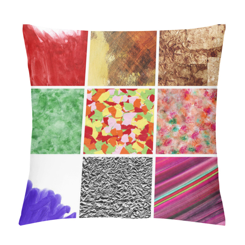 Personality  Textures And Backgrounds Collage Pillow Covers