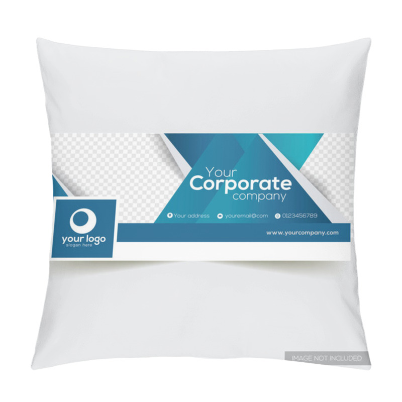 Personality  Corporate Facebook Timeline Cover Template Pillow Covers