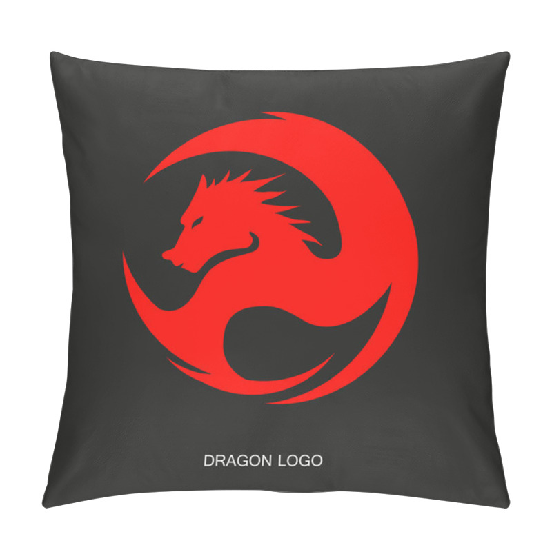 Personality  Red Dragon Logo Pillow Covers