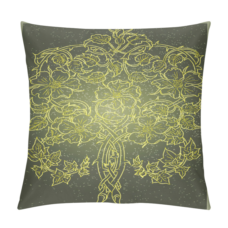 Personality  Stained Glass Ivy Pillow Covers