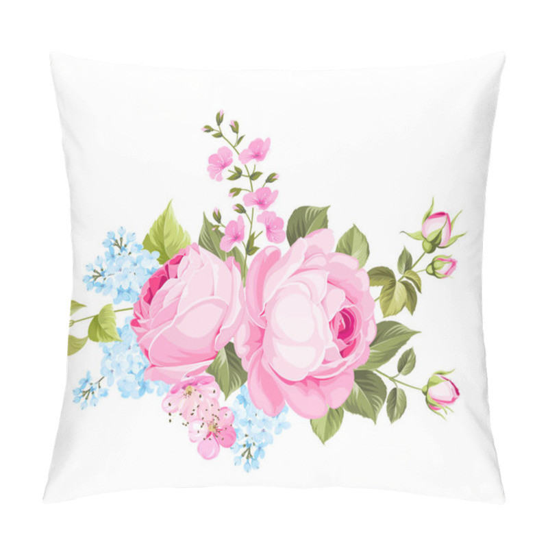 Personality  Spring Flowers Bouquet. Pillow Covers