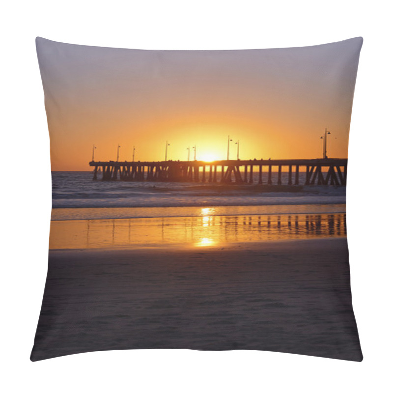 Personality  Sunset At Venice Beach, California Pillow Covers