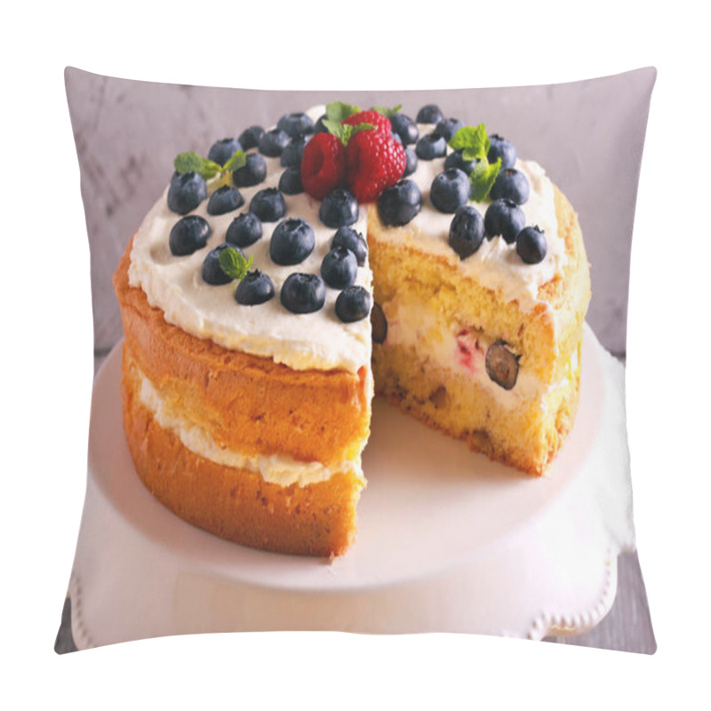 Personality  Berry And Nut Cream Cake  Pillow Covers