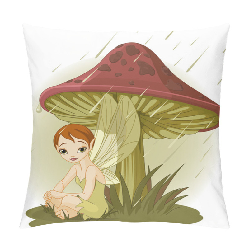 Personality  Fairy Under Mushroom Pillow Covers