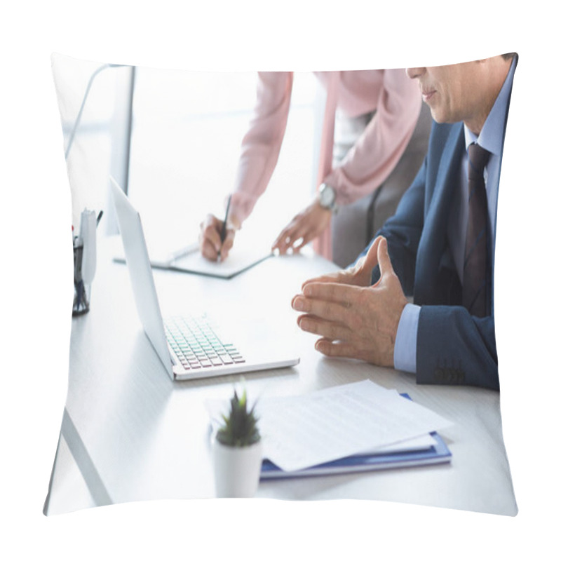 Personality  Businesspeople Working In Office Pillow Covers