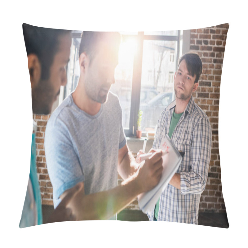 Personality  Men Working On Project  Pillow Covers