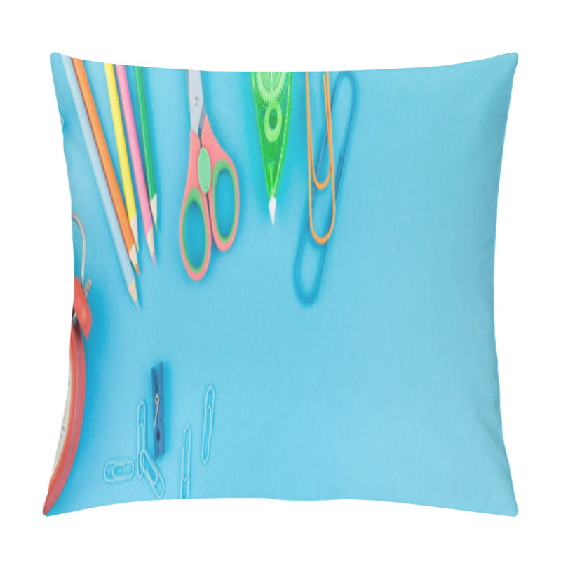 Personality  Long Wide Banner Back To School Concept  Pillow Covers