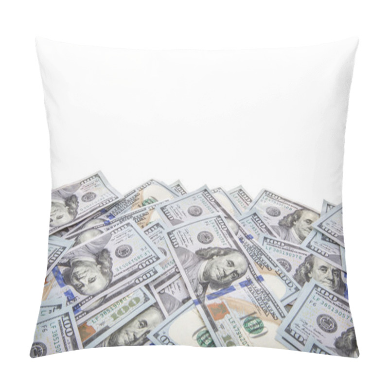 Personality  American Dollars Over White Pillow Covers