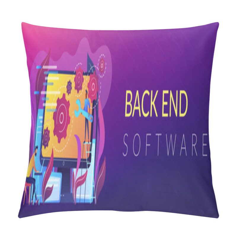 Personality  Back End Development It Header Or Footer Banner Pillow Covers