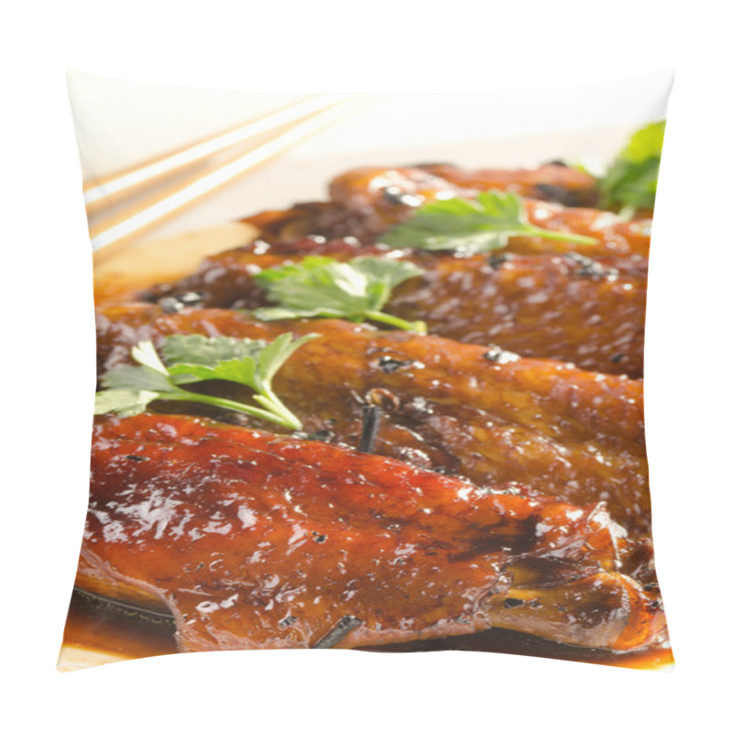 Personality  Chicken Wings In Chinese Sauce With Puer Tea And Herbs Pillow Covers