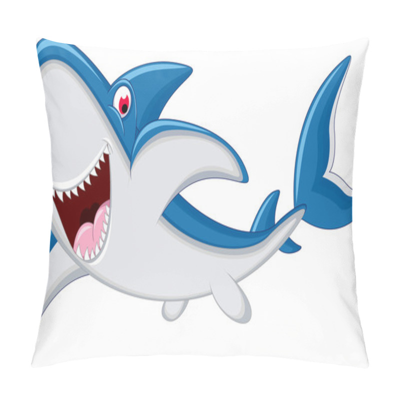 Personality  Shark Cartoon Pillow Covers