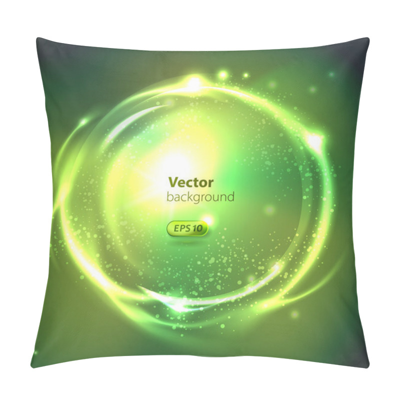 Personality  Vector Glossy Sphere. Abstract Background Pillow Covers