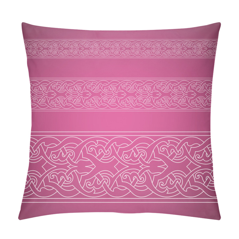 Personality  Seamless Floral Tiling Borders Pillow Covers