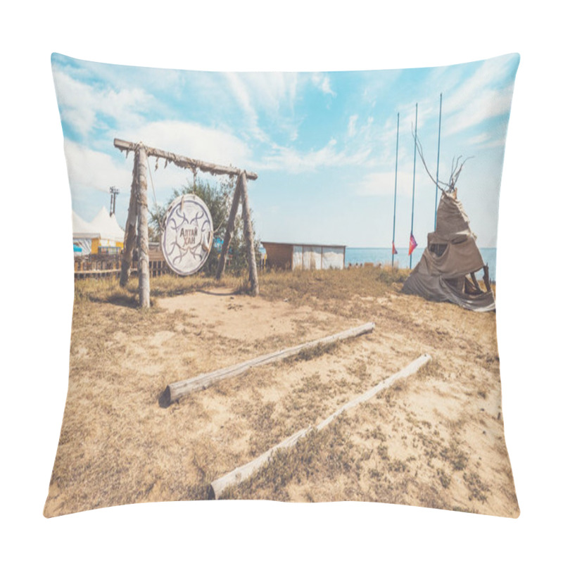 Personality  Attractions On City Street Yarovoe. Altai Territory. Pillow Covers