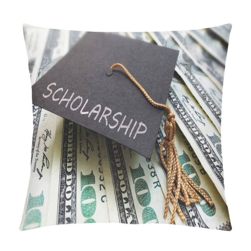 Personality  Scholarship Cap On Money Pillow Covers