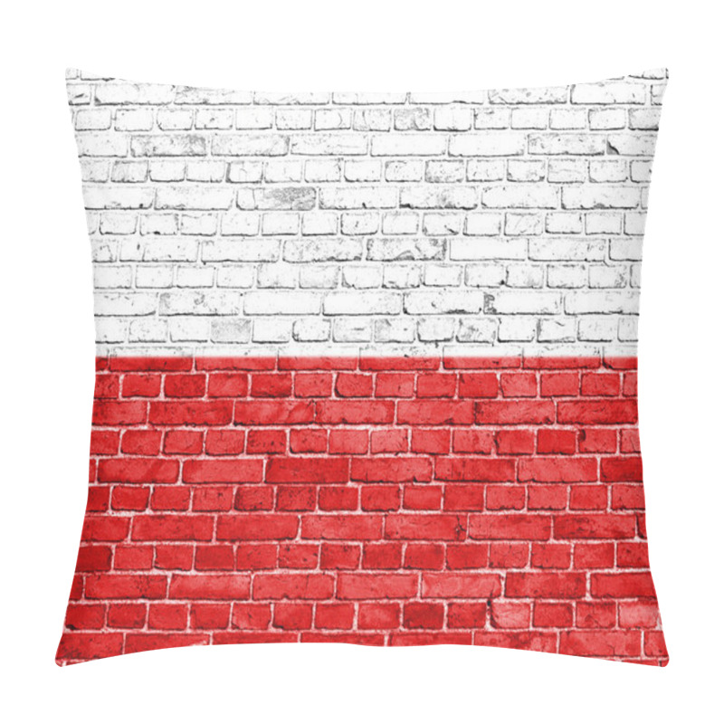 Personality  Grunge Poland Flag Pillow Covers