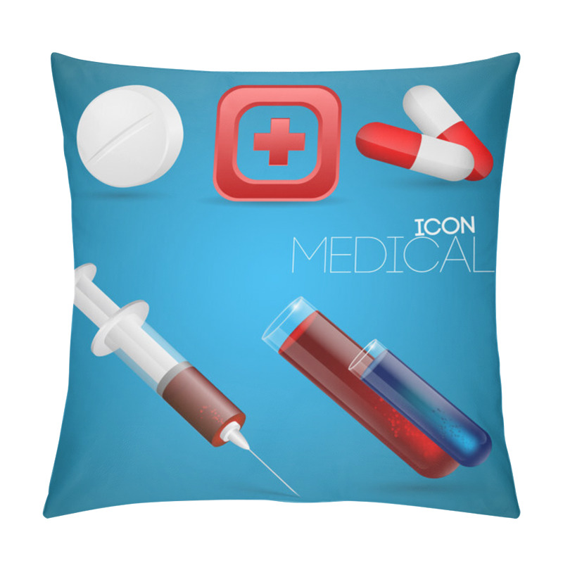 Personality  Vector Set Of Medical Icons. Pillow Covers