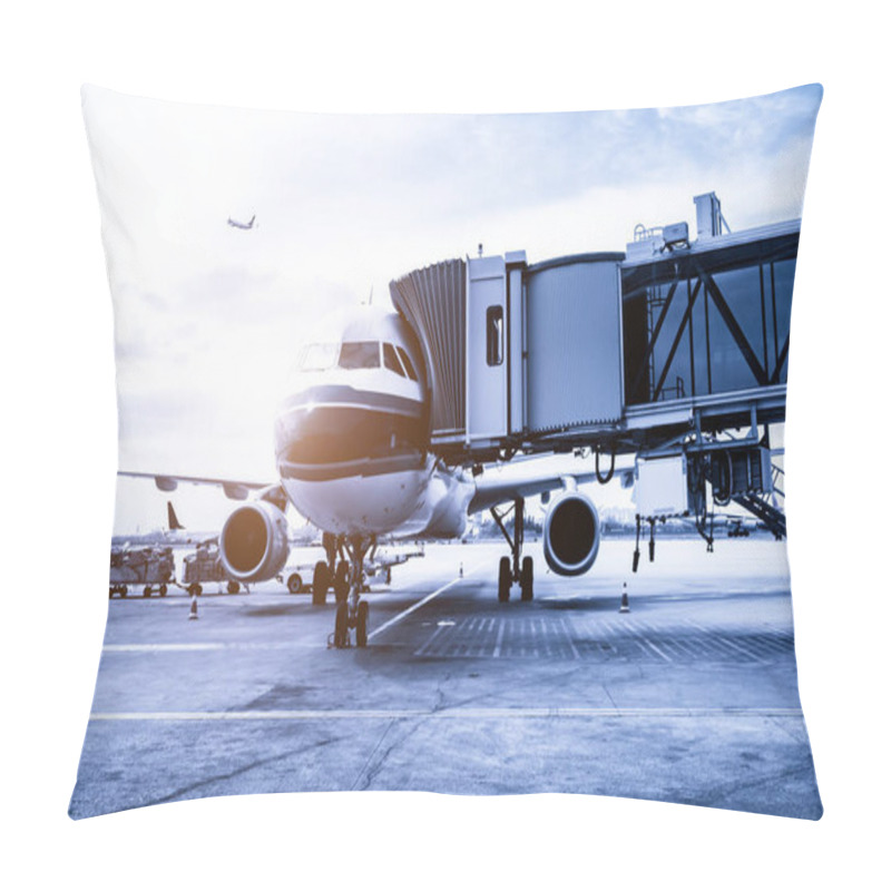 Personality  Airport Runway Apron And Passenger Aircraft Pillow Covers