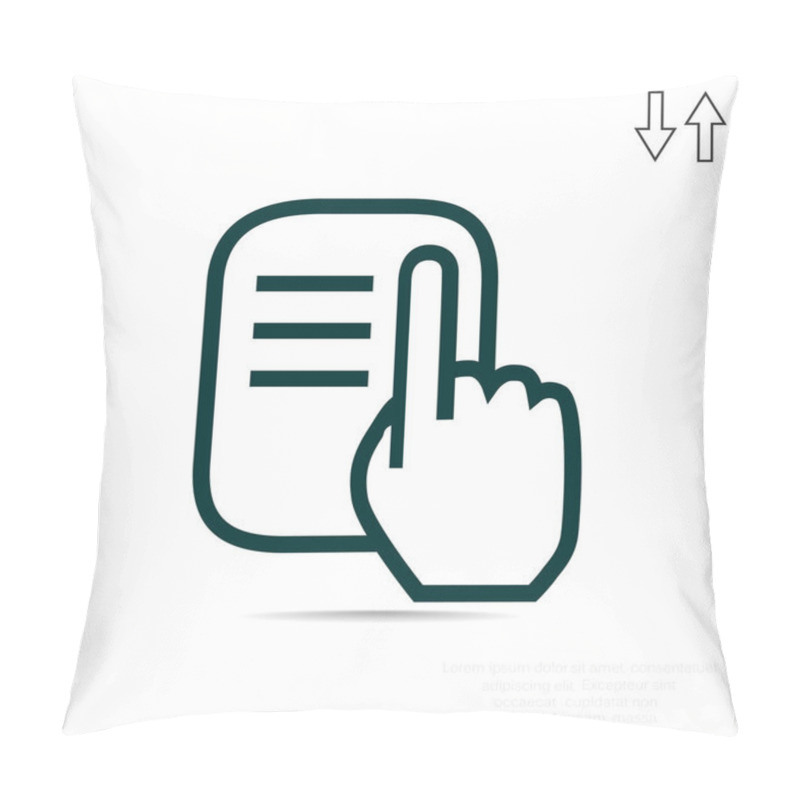 Personality  Information Flat Icon  Pillow Covers