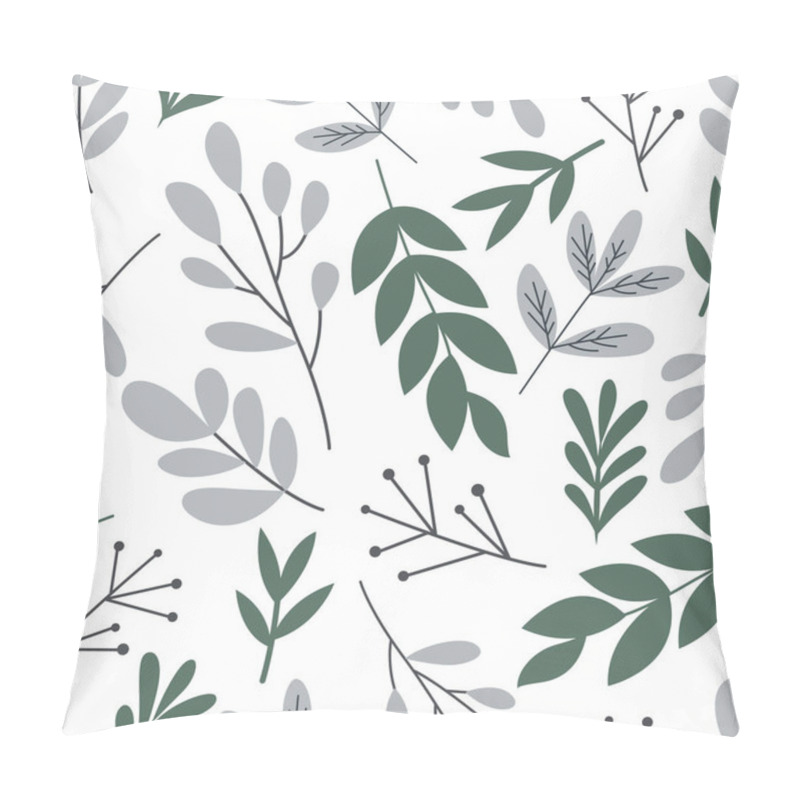 Personality  Lush Pattern Design Of Leaves And Branches. A Verdant Tapestry Of Intricately Intertwined Foliage, Evoking The Beauty Of Nature. Pillow Covers