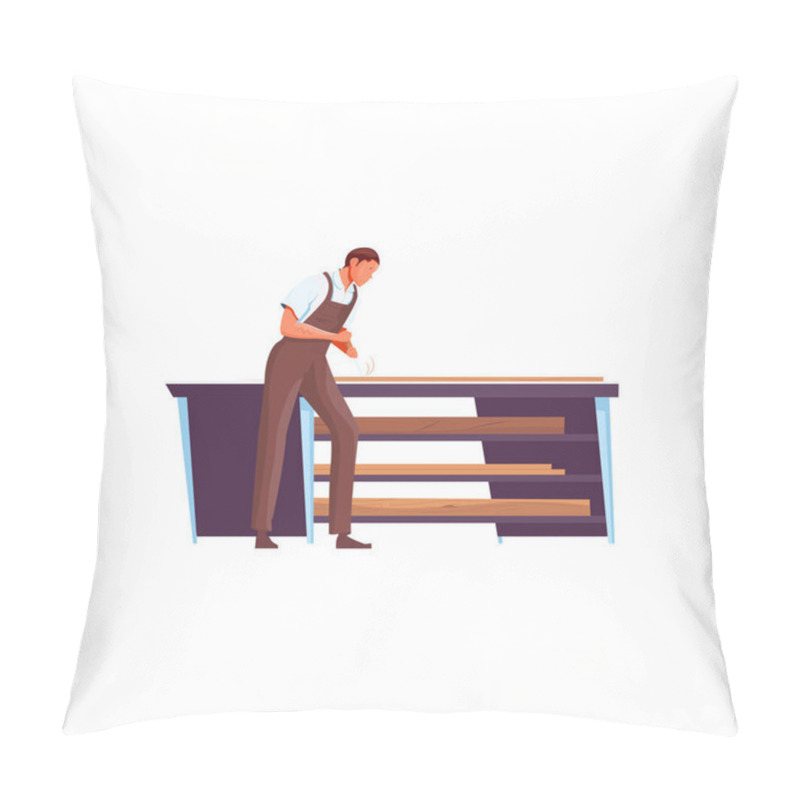 Personality  Flat Carpenter Icon Pillow Covers