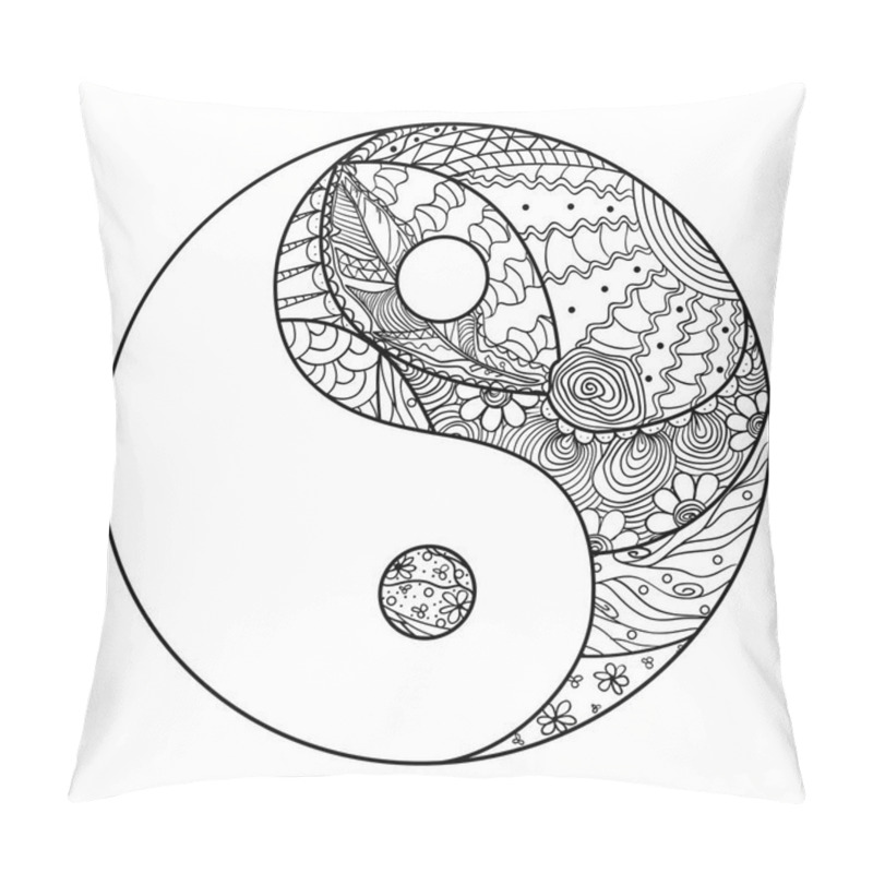 Personality  Zendala.Line Art. Pillow Covers