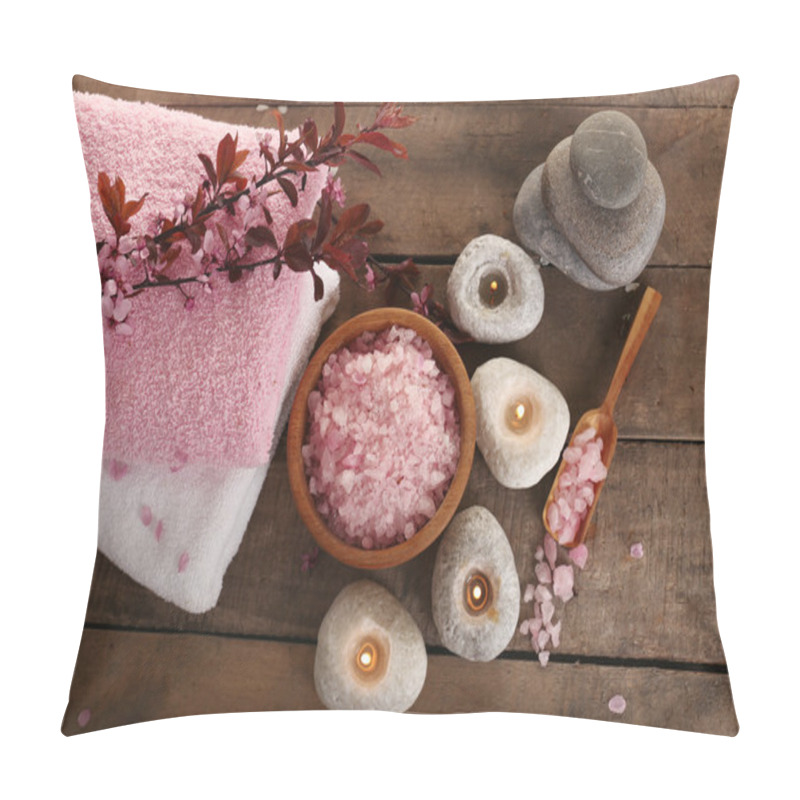 Personality  Spa Composition With Spring Flowers Pillow Covers