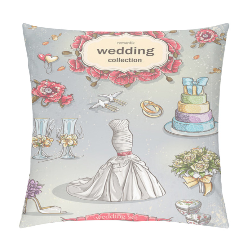 Personality  A Set Of Wedding Romantic Item Pillow Covers