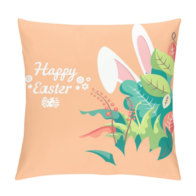 Personality  Happy Easter Card Pillow Covers